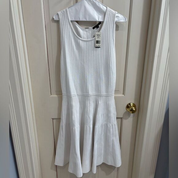 NWT Pink Tartan Power Ballet White Fit and Flare Dress size LARGE - Picture 1 of 5